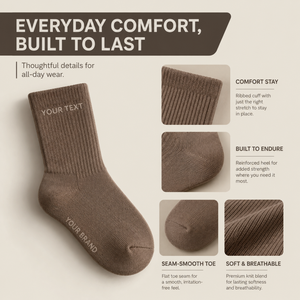 Calcetines de Vestir Personalizados con Logotipo para Hombre, Calcetines Casuales de Algodón, Transpirables, Sin Costuras, para Gimnasio, Fiestas y Eventos - Product Image 2