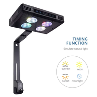Lampu LED Multi-warna 52W A052 untuk Akuarium Terumbu Karang Laut & Tangki Ikan Air Asin CRI 90 IP65 Rating Putih Hangat Dapat Diredupkan