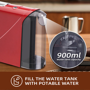Hg Electric Plastic Capsule <b>Coffee</b> <b>Machine</b> 1.0L 16-20 Bar <b>Fully</b> <b>Automatic</b> for Home Office Use - Product Image 4