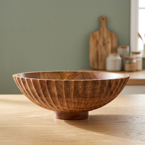Cuenco decorativo <span class=keywords><strong>de</strong></span> lujo <span class=keywords><strong>de</strong></span> madera <span class=keywords><strong>de</strong></span> acacia con borde tallado, hecho a mano, ecológico, para servir comida, para uso en el hogar, hoteles y restaurantes, al <span class=keywords><strong>mejor</strong></span> precio. - Product Image 2