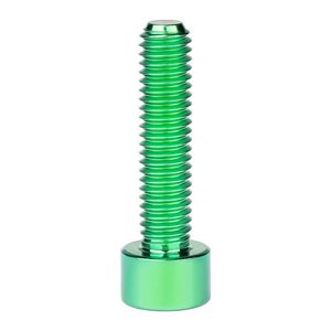 Tornillo de Cabeza Hexagonal de <span class=keywords><strong>Titanio</strong></span> Ti M5 X 10 12 16 18 20 25 30 35 40 45 50 55 60mm para Bicicleta, Verde M5x25mm - Product Image 5