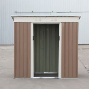 Abri <span class=keywords><strong>de</strong></span> jardin à <span class=keywords><strong>toit</strong></span> plat avec portes coulissantes <span class=keywords><strong>et</strong></span> fenêtre, abri <span class=keywords><strong>de</strong></span> jardin, bâtiments <span class=keywords><strong>de</strong></span> jardin, abri <span class=keywords><strong>de</strong></span> jardin 6*4 pieds - Product Image 4