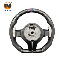 Volant de luxe en cuir et fibre de carbone pour les séries 5/3 M3/M5 (F10/F30/E70-E90/F15-F21/F31-F32/F07/F12) Voiture modifiée