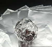 Feuille de papier d'emballage plastique avec impression vive, 10 pièces, emballage alimentaire, en aluminium, pour le chocolat, vente en gros