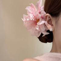 C&J Yanye Blumen-Serie Mehrfarbige Große Blaue Lilien Blumen-Haarspangen Modische Feine Haaraccessoires Haarklammern