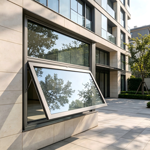 Fenêtre à battant en verre à cadre ultra-fin Deioux, durable et isolante, pour bâtiment commercial, taille sur mesure - Product Image 1