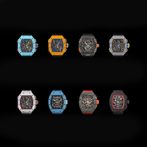 นาฬิกาข้อมือผู้ชายหรูหราปี 2026 RM Chronograph ระบบจักรกล ตัวเรือนคาร์บอนไฟเบอร์ กระจกแซฟไฟร์ นาฬิกาสปอร์ต - Product Image 3
