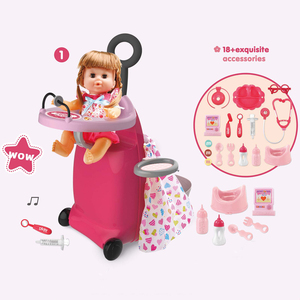 <span class=keywords><strong>Muñeca</strong></span> de vinilo Reborn de silicona para niños y niñas, juguete suave con cochecito de bebé - Product Image 2