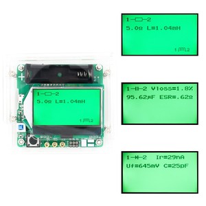 Testeur de transistors multifonction DIY MG328 avec <span class=keywords><strong>coque</strong></span> en acrylique, version 3.7V du compteur <span class=keywords><strong>ESR</strong></span> pour inducteurs et condensateurs - Product Image 2