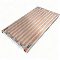 Plaque de refroidissement à eau en cuivre NPT 1/8 G1/8 pour raccord 3/8, 182*343*20mm, plaque froide personnalisée pour refroidissement liquide