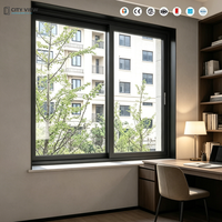 Ventana Abatible de Aluminio con Rotura de Puente Térmico, Doble Acristalamiento, Vidrio Low-E, Insonorizada, Apertura Exterior