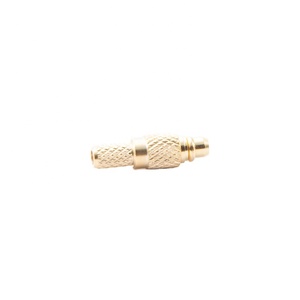 อะแดปเตอร์ขั้วต่อโคแอกเชียลแบบตรงชนิด MMCX ชุบทอง 6A สำหรับสาย RG316/RG174 1p ความต้านทาน 50 โอห์ม ตัวเรือนทองแดงผสมฟอสเฟอร์บรอนซ์ ระดับ <span class=keywords><strong>IP53</strong></span> - Product Image 1