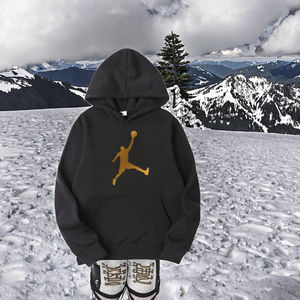 Ensemble de survêtement deux pièces pour homme grande taille, collection automne/hiver 2025, avec sweat à capuche imprimé et pantalon de jogging, style NBA, pour l'automne - Product Image 3