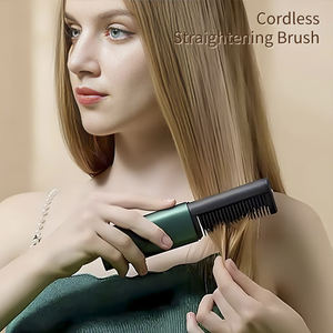 Peigne à cheveux bouclés avec poignée de nouvelle conception, peigne à lisser les cheveux en plastique en forme d'arc, brosse à cheveux antistatique de massage - Product Image 3