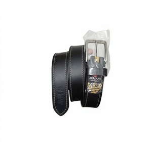 Piel de Búfalo Marrón de la Mejor Calidad, Estilo Casual para Hombre, Longitud Personalizada, Ecológica, con Patrón Floral Cuadrado de Acero BS - Product Image 3