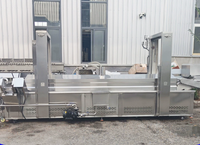 Nouvelle ligne de production entièrement automatique pour la friture d'anneaux d'oignon, grande friteuse à température constante pour poisson queue de cheval
