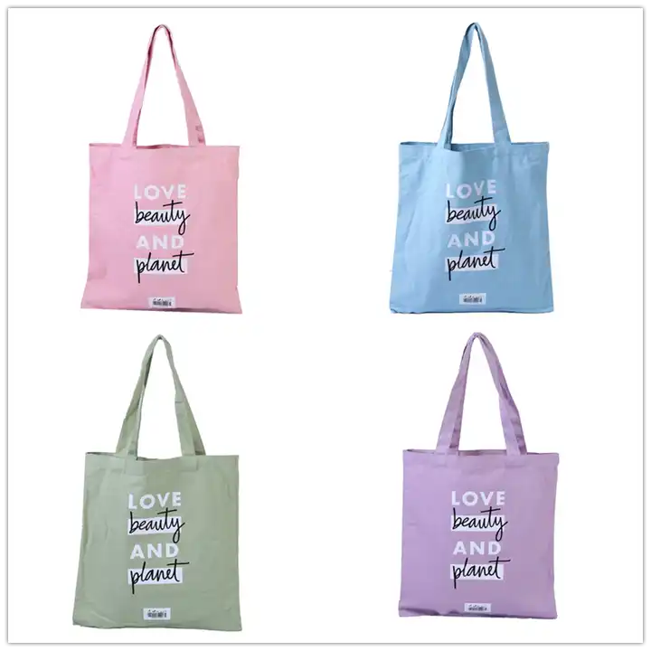 Source Custom Nature Promotion Tote Bag Recycled Cotton Canvas Shopping Bag  With Small MOQ Accepted on m.
