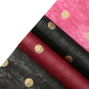 Nuova carta <span class=keywords><strong>sottile</strong></span> di carta di cotone puntino con Bouquet impermeabile carta da imballaggio foderata con sfregamento a mano - Product Image 5