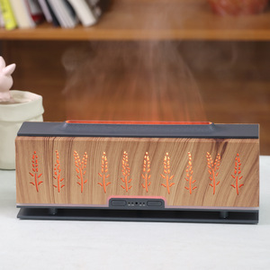 Difusor de Aroma Premium con Diseño de Espiga de Trigo, Humidificador de Vapor Frío de 200 ml con Luz LED para el Hogar y el Dormitorio - Product Image 1