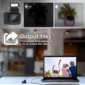 Appareil photo numérique portable OIKSPY OI-4000, écran LCD 1,4 pouces, 1080P, carte 32 Go, base de charge, appareil photo numérique sans miroir de type monoréflex - Product Image 5