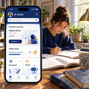 Desarrollo de Aplicaciones Educativas con IA Avanzada para IOS y Android, con Respuesta de <span class=keywords><strong>Preguntas</strong></span> por IA y Lecciones Personalizadas, LionCreate - Product Image 1