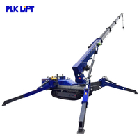 Mini-grue araignée robuste PLK 10 tonnes 8t, grue sur chenilles, hauteur de levage 20m 25m, qualité supérieure, bon prix, Chine