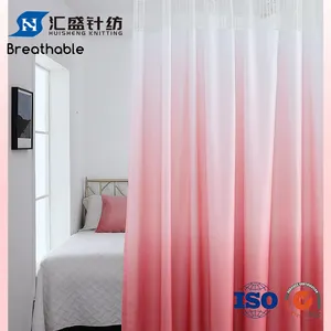 Ay-24 nhà máy tùy chỉnh rèm chống cháy 100% polyester Gradient màu hồng y tế rèm cửa cho phòng khám bệnh viện Rèm tủ