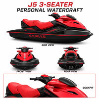 Jet ski personnel 3 places en fibre de verre de 1800 cm³ avec frein mécanique et marche arrière