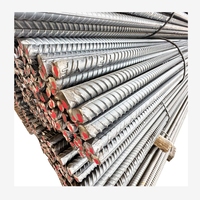Barres d'armature en acier déformé 6mm-40mm HRB400 HRB500 GB 1499.2 laminées à chaud pour la construction, service de découpe et de pliage