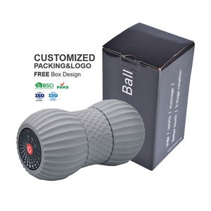 Bola de rodillo de masaje de cacahuete vibrador para yoga, de tejido profundo calentado - Product Image 1