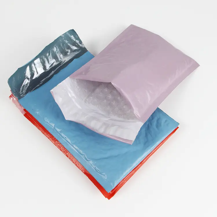 Marques de courrier biodégradables, sacs de livraison rembourrées à bulles, pour courrier