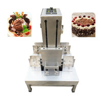 Machine de découpe de pépites de chocolat commerciale arrose de chocolat faisant la machine machine de coupe de copeaux de chocolat
