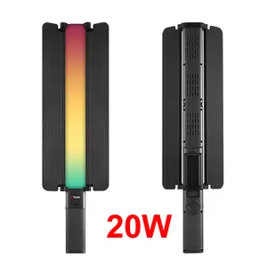 Tolifo ST-20RGB 20W Handheld LED RGB Wands Dimmable 3000k to 6000k Photographic Stick Light for Video Film Shooting