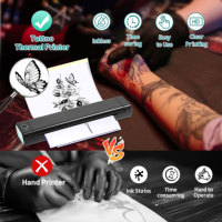 Mesin Transfer Tato M08F Pro Printer Stiker Tato Mini Printer Tato Portabel