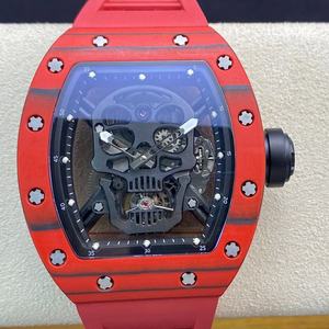 RM-Style High Quality 52-01 Skeleton Tourbillon Mechanical Watch 44mm Barrel-Shaped Unisex Fashion Skeleton Watch Titanium Case - Product Image 1