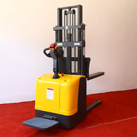 Chariot élévateur électrique autoportant pour entrepôt et atelier, 1 tonne, 1,5 tonne, 2 tonnes, chariot élévateur à palettes hydraulique électrique à batterie