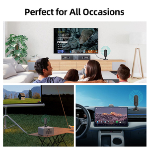 <span class=keywords><strong>Antena</strong></span> de <span class=keywords><strong>TV</strong></span> <span class=keywords><strong>Casera</strong></span> con Conector VHF/UHF DVB-T, Amplificador de Señal de 470-860 MHz, Barril Magnético de Goma, HDTV <span class=keywords><strong>Digital</strong></span> <span class=keywords><strong>para</strong></span> Interiores - Product Image 6