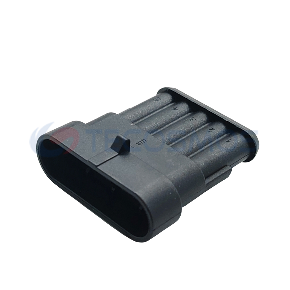 Waterproof Wire Harness Plug for Car 5-Pin Male 282088-1
