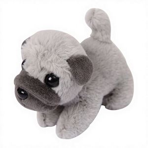 Peluche de Simulación de Animal, Perro Shar Pei, Súper Lindo, Mini Muñeco de Perro, Colgante para Mochila, Venta al por Mayor, 10cm - Product Image 2