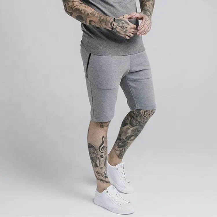 Wholesale Famous Brand Bodybuilding Cotton Mens Plain Jersey French Terry Sports Shorts Sweatpants Jogger Shorts For Male