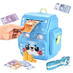 Tirelire ATM pour enfants avec mot de passe, déverrouillage par empreinte digitale, son et lumière, enrouleur de billets automatique, jouet éducatif pour l'épargne, cadeau - Product Image 1