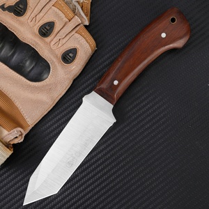 Ngoài Trời Thép Không Gỉ Cố Định Lưỡi Survival Câu Cá Dao Với Gỗ Xử Lý 99Mm 220G Cắm Trại Săn Bắn Chiến Đấu OEM Tùy Chỉnh - Product Image 2