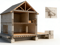 Villa Modulaire Préfabriquée en Acier Résistante aux Tremblements de Terre, Design Moderne, Conforme aux Normes de Sécurité, Bâtiment de Qualité pour Hôtels et Appartements (2)