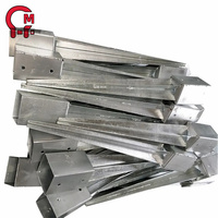 Poteau d'ancrage de clôture à tarière directe d'usine HLM 2 "x 2" Support de poteau de clôture Ancre de poteau d'ancrage au sol