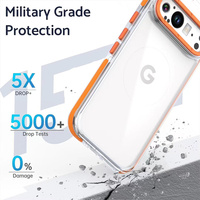 Accessoires mobiles, coque transparente pour téléphone portable Google Pixel 9 Pro 5G, protection d'objectif en métal, coque de téléphone portable Pixel 9