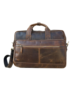 Sac messager de bureau en cuir personnalisé avec logo gravé, mallette vintage pour ordinateur portable, sacoche de voyage pour hommes - Product Image 4