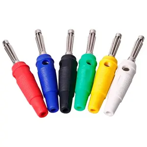 Màu sắc khác nhau 4mm chuối cắm kết nối pin 4mm loa nam cắm vật liệu PVC 1A hiện tại - Product Image 3