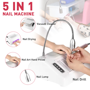 Polisseuse à ongles électrique 5 en 1, sécheuse à gel UV LED, collecteur de poussière pour ongles, machine à manucure multifonction - Product Image 1