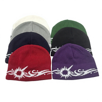 Gorro de Punto Jacquard de Alta Calidad, Transpirable, con Diseño de Anime Vintage, Gorras con Logotipo Personalizado, Gorro de Diseñador Premium al por Mayor