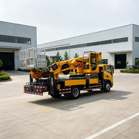 Nouveau camion de travail aérien diesel automatique de 40 m avec détecteur de charge et détecteur de vitesse du vent, protection multi-sécurité pour les travaux en extérieur